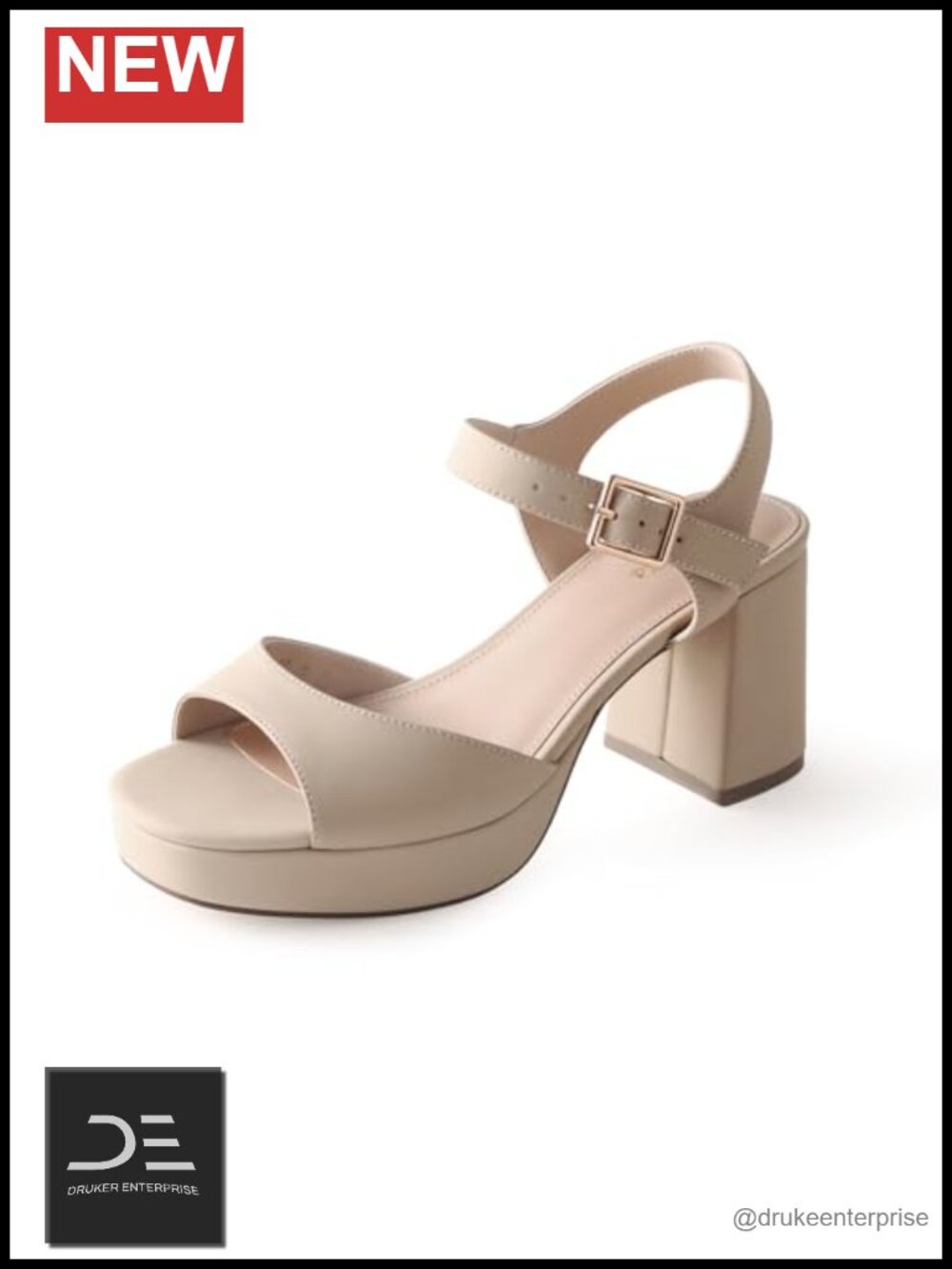 Chunky Platform Heeled Sandals Square Open Toe Ankle Strappy Wedding Party Shoes